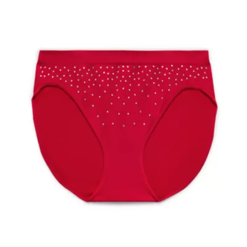 Ambrielle Womens Seamless High Cut Panty