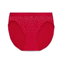 Ambrielle Womens Seamless High Cut Panty