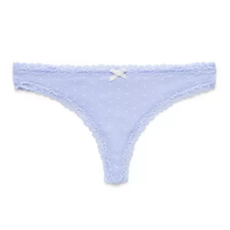 Arizona Body Cotton with Lace Thong