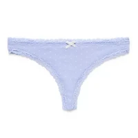 Arizona Body Cotton with Lace Thong