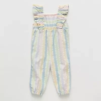 Okie Dokie Baby Girls Square Neck Jumpsuit
