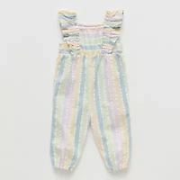Okie Dokie Baby Girls Square Neck Jumpsuit