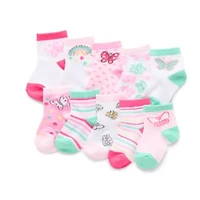 So Adorable Baby Girls 10 Pair Low Cut Socks