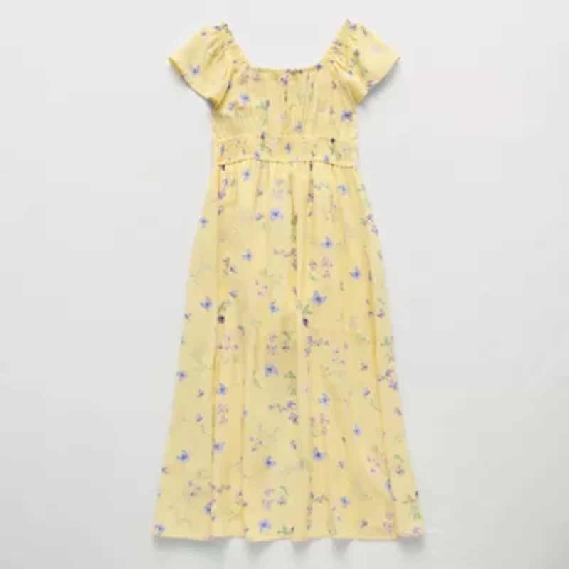 Eyeshadow Big Kid Girls Short Sleeve Jumper