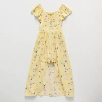 Eyeshadow Big Kid Girls Short Sleeve Jumper