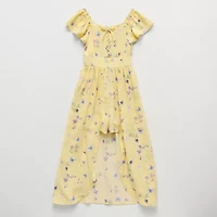 Eyeshadow Big Kid Girls Short Sleeve Jumper