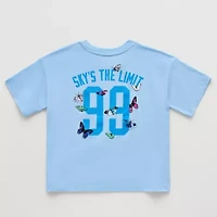 Xersion Little & Big Kid Girls Crew Neck Short Sleeve Relaxed Fit Graphic T-Shirt