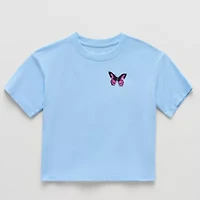 Xersion Little & Big Kid Girls Crew Neck Short Sleeve Relaxed Fit Graphic T-Shirt