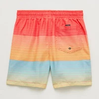 Quiksilver Big Kid Boys Striped Swim Trunks