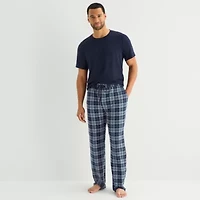 RESTWELL Mens Crew Neck Short Sleeve 2-pc. Pajama Sets