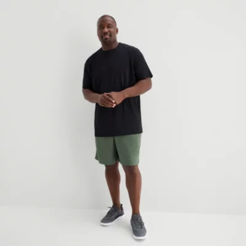 Xersion Mens Crew Neck Short Sleeve Quick Dry Big and Tall T-Shirt