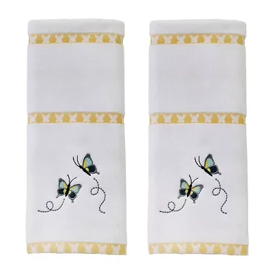 Saturday Knight Dancing Butterflies Hand Towel 2-pc. Animals + Insects Hand Towel