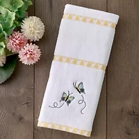 Saturday Knight Dancing Butterflies Hand Towel 2-pc. Animals + Insects Hand Towel