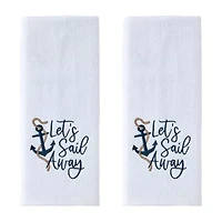 Saturday Knight Lets Sail Away Hand Towel 2-pc. Hand Towel