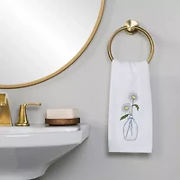 Saturday Knight Daisies In Vase 2-pc. Floral Hand Towel