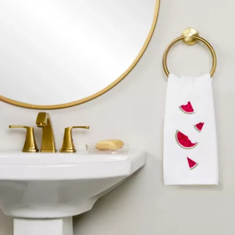 Saturday Knight Tossed Watermelons Embroidered 2-pc. Hand Towel