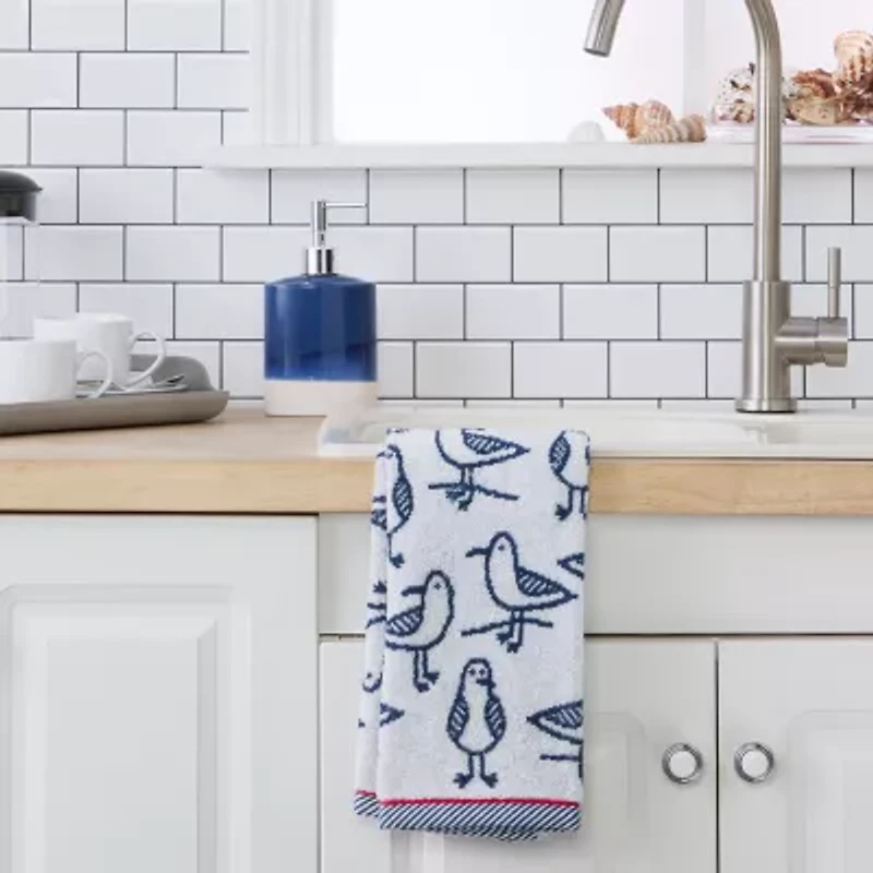 Saturday Knight Seagull Sam 2-pc. Embellished Birds Hand Towel