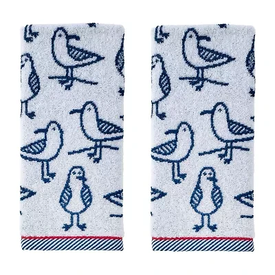 Saturday Knight Seagull Sam 2-pc. Embellished Birds Hand Towel