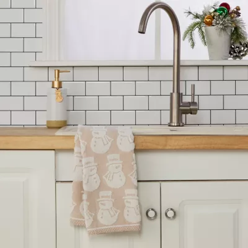 Saturday Knight Snowman 2-pc. Embellished Hand Towel