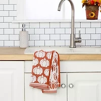 Saturday Knight Pumpkin Sculpted 2-pc. Embellished Jacquard Hand Towel