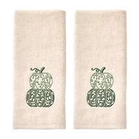 Saturday Knight Scroll Pumpkin 2-pc. Hand Towel
