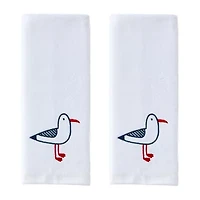 Saturday Knight Seagull Portrait 2-pc. Birds Hand Towel