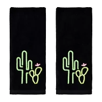 Saturday Knight Neon Cactus 2-pc. Hand Towel