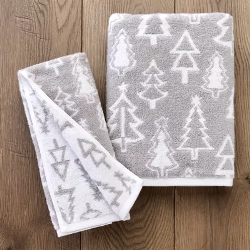 Saturday Knight Mod Tree 2-pc. Embellished Hand Towel