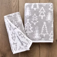 Saturday Knight Mod Tree 2-pc. Embellished Hand Towel