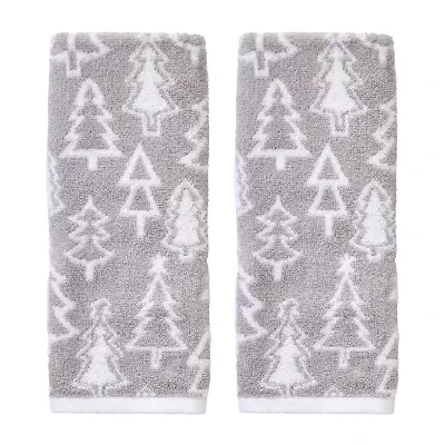 Saturday Knight Mod Tree 2-pc. Embellished Hand Towel