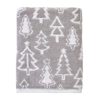 Saturday Knight Mod Tree Embellished Holiday Bath Towel