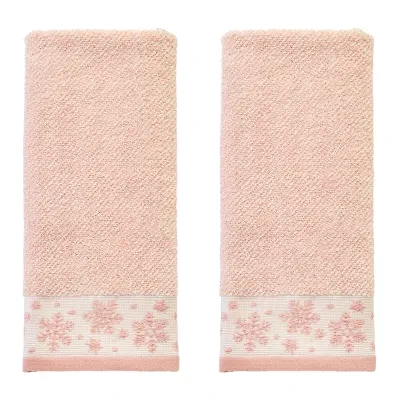Saturday Knight Heather Snowflake 2-pc. Embellished Hand Towel