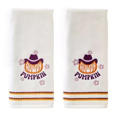 Saturday Knight Howdy Pumpkin 2-pc. Hand Towel