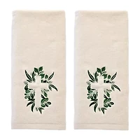 Saturday Knight Cross With Greenery Hand Towel 2-pc. Hand Towel