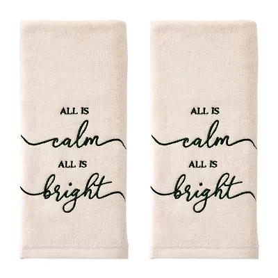 Saturday Knight All Is Calm Hand Towel 2-pc. Hand Towel