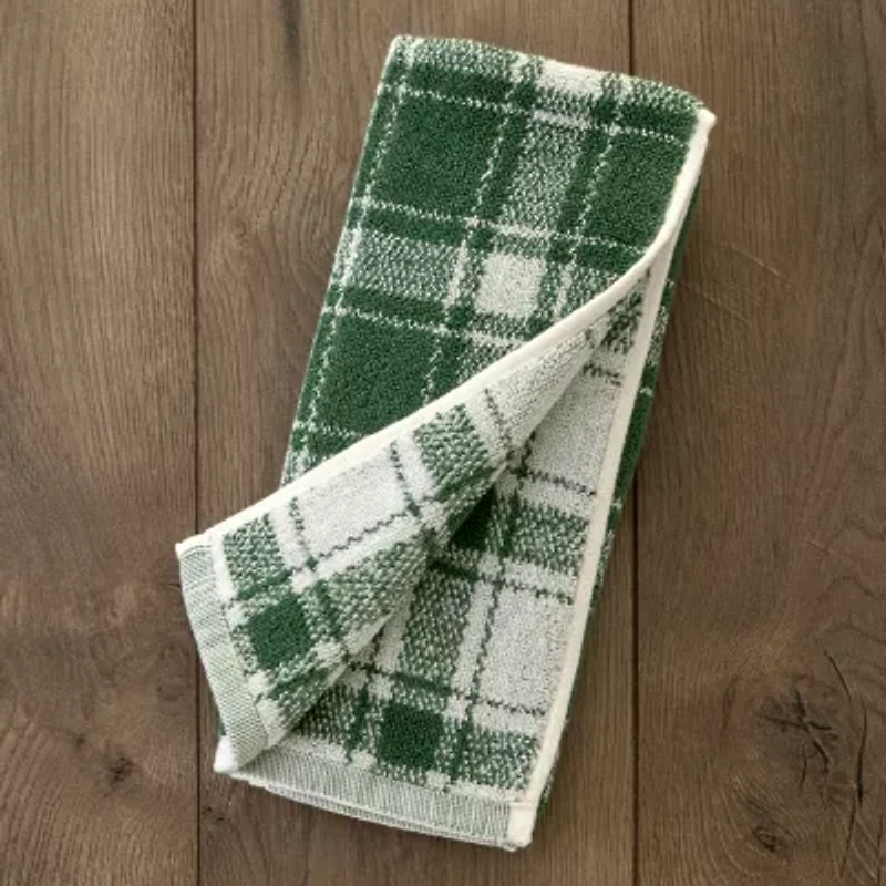 Saturday Knight Buffalo Plaid 2-pc. Embellished Hand Towel
