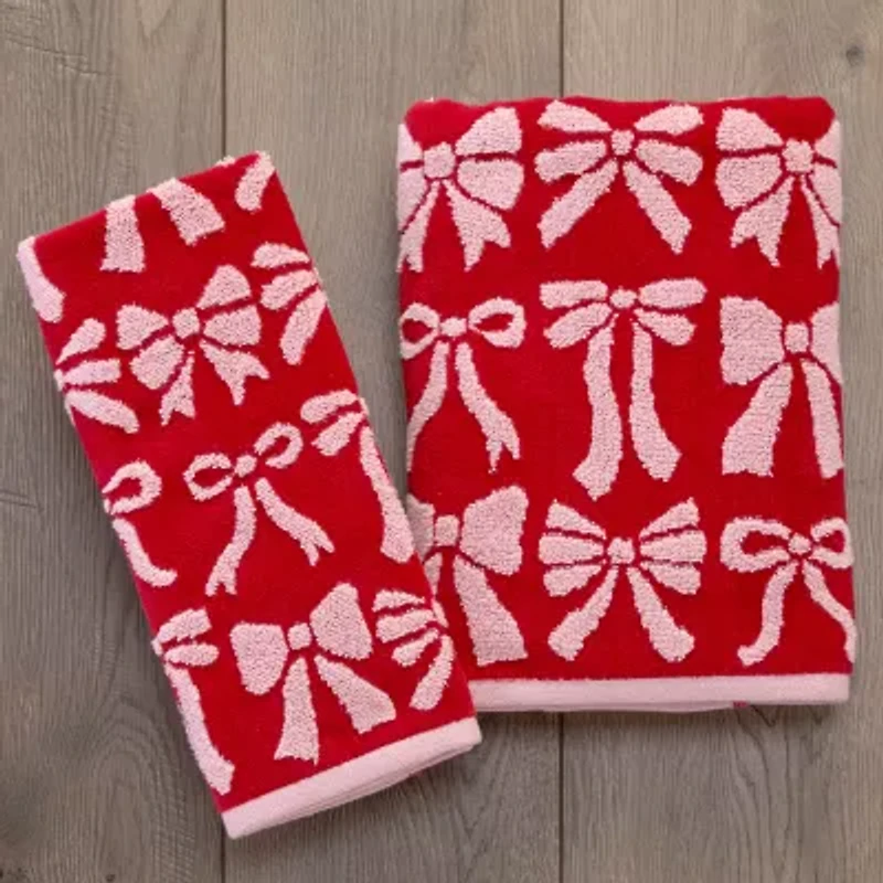Saturday Knight Bow 2-pc. Embellished Hand Towel