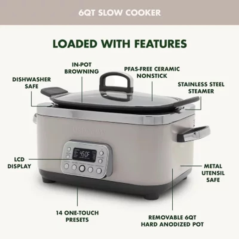 GreenPan Elite 6 Qt Slow Cooker