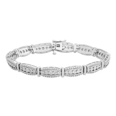 1/3 CT. T.W. Diamond Sterling Silver Bracelet