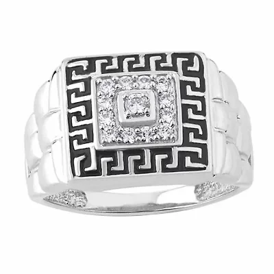 Mens 2MM 1/3 CT. T.W. Genuine White Diamond 10K Gold Band