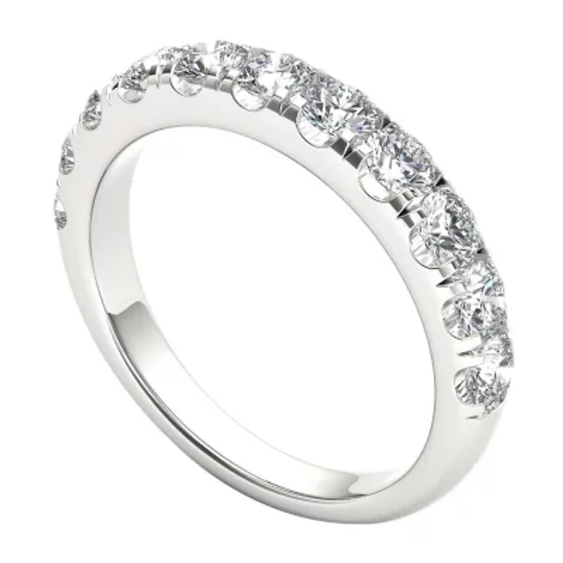 Womens 2MM 1/ CT. T.W. Natural White Diamond 14K Gold Wedding Band