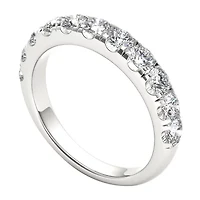 Womens 2MM 1/ CT. T.W. Natural White Diamond 14K Gold Wedding Band