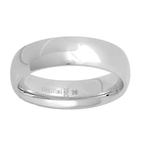 Steeltime Mens 6MM Stainless Steel Band