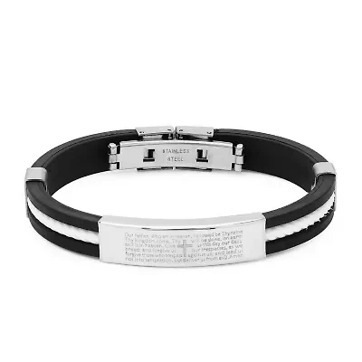 Mens Stainless Steel 8 Inch Solid Id Bracelet
