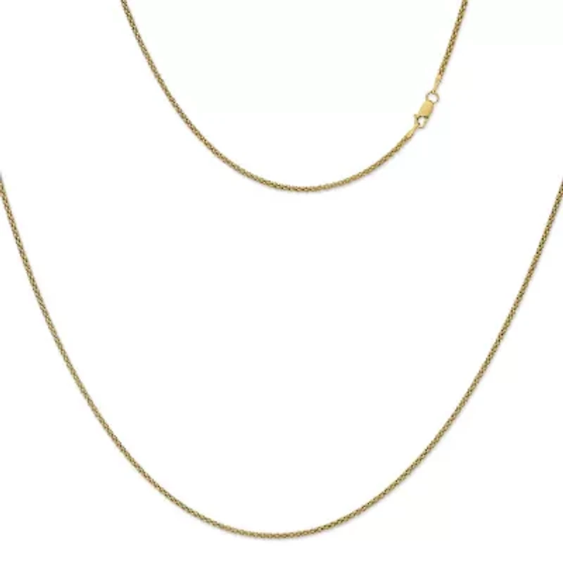 Made in Italy Womens 24K Gold Over Silver Sterling Silver 24 Inch Perfectina Chain Necklace