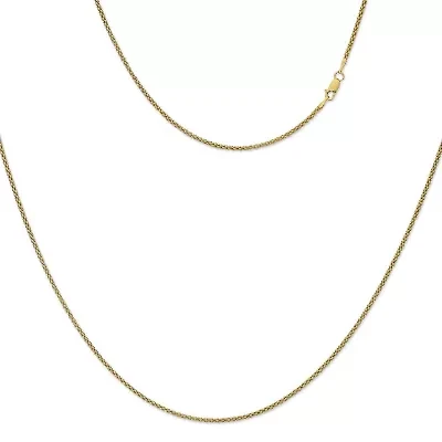 Made in Italy Womens 24K Gold Over Silver Sterling Silver 24 Inch Perfectina Chain Necklace
