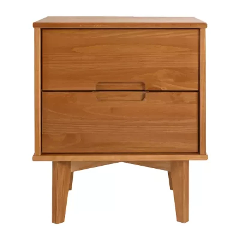 Modern 3 Drawer Solid Wood Nightstand