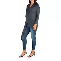 24seven Comfort Apparel Womens Midweight Maternity Soft Shell Vest