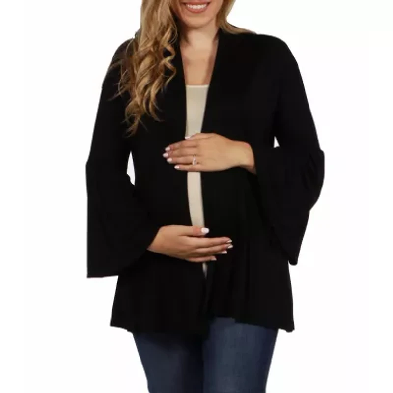 24seven Comfort Apparel Womens Midweight Maternity Soft Shell Vest