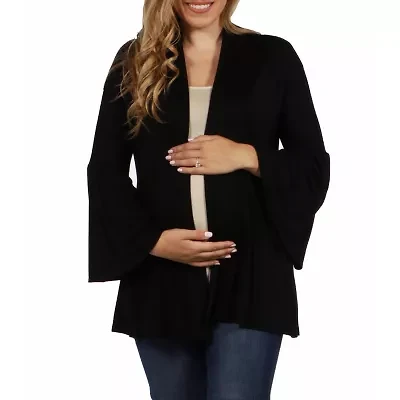 24seven Comfort Apparel Womens Midweight Maternity Soft Shell Vest